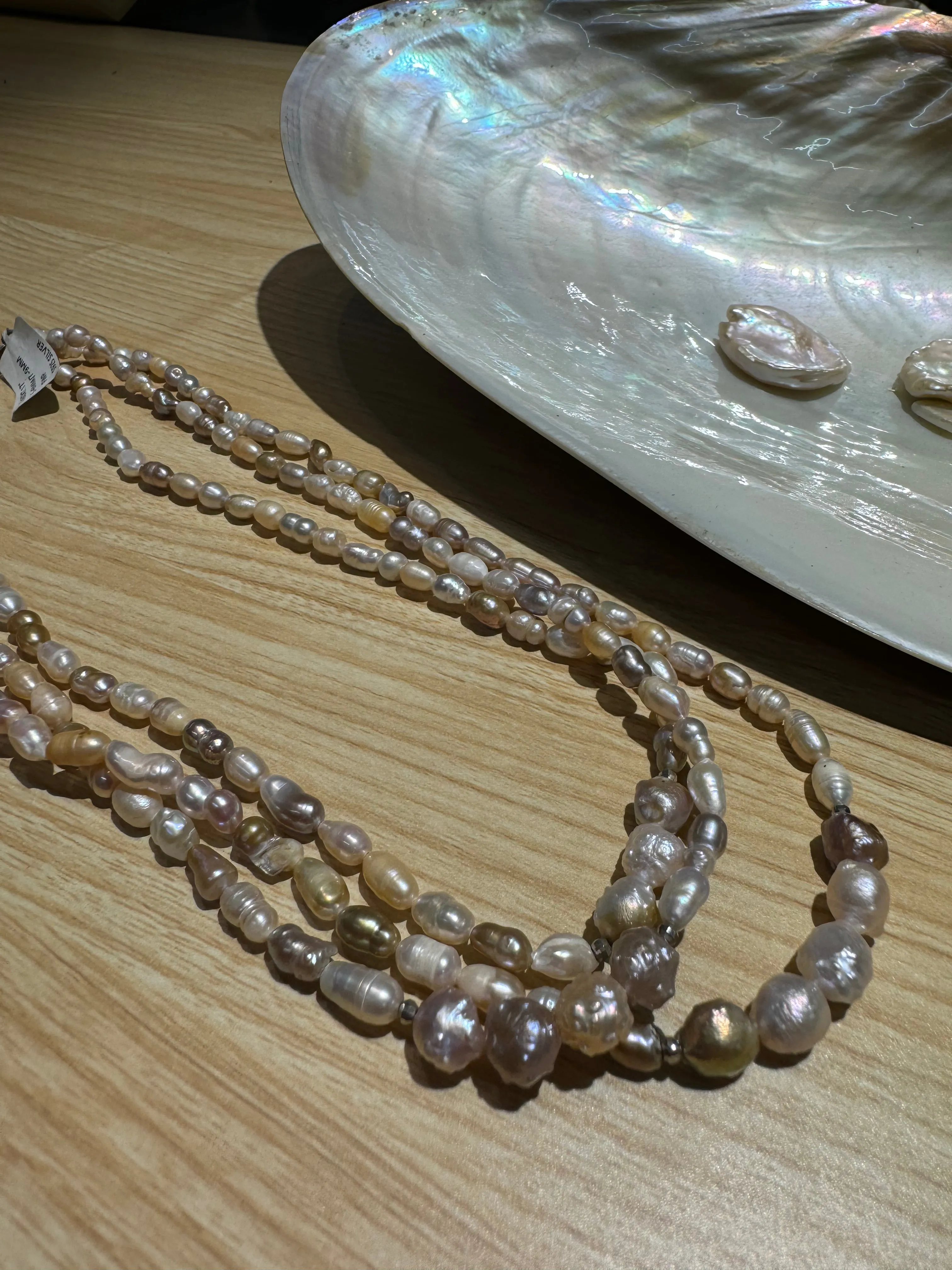 Stunning Triple Strand Freshwater Pearls