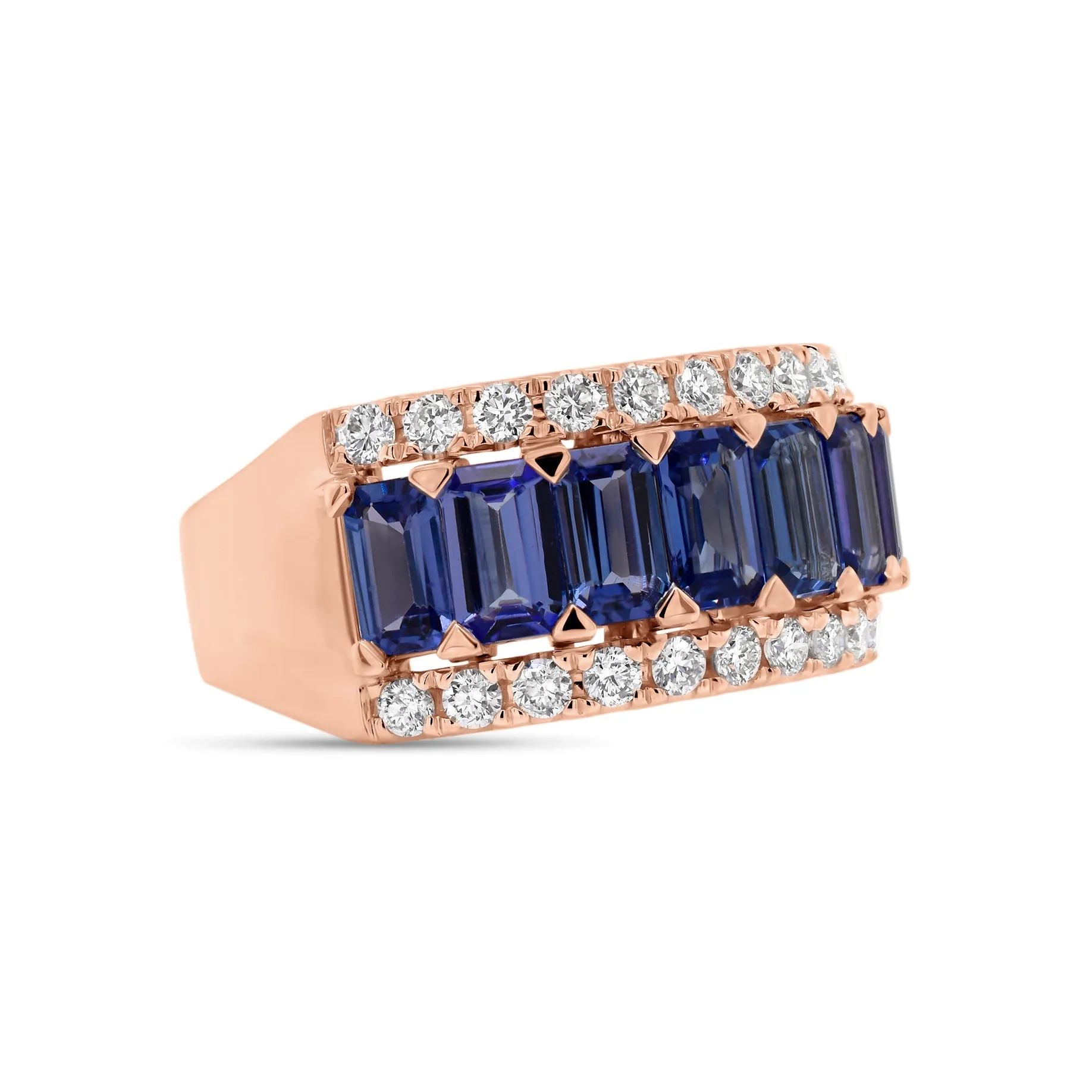 Tanzanite & Diamond Band