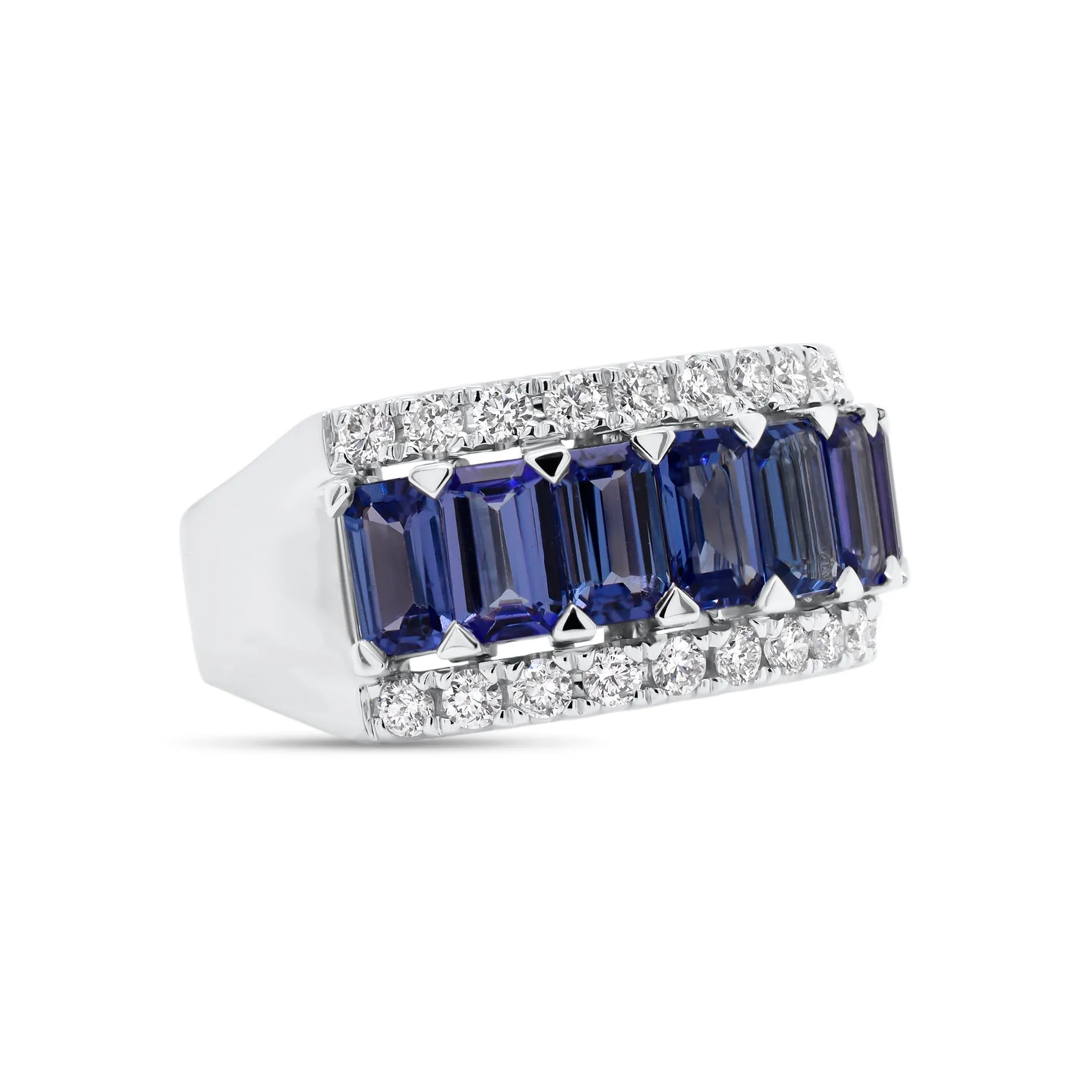 Tanzanite & Diamond Band