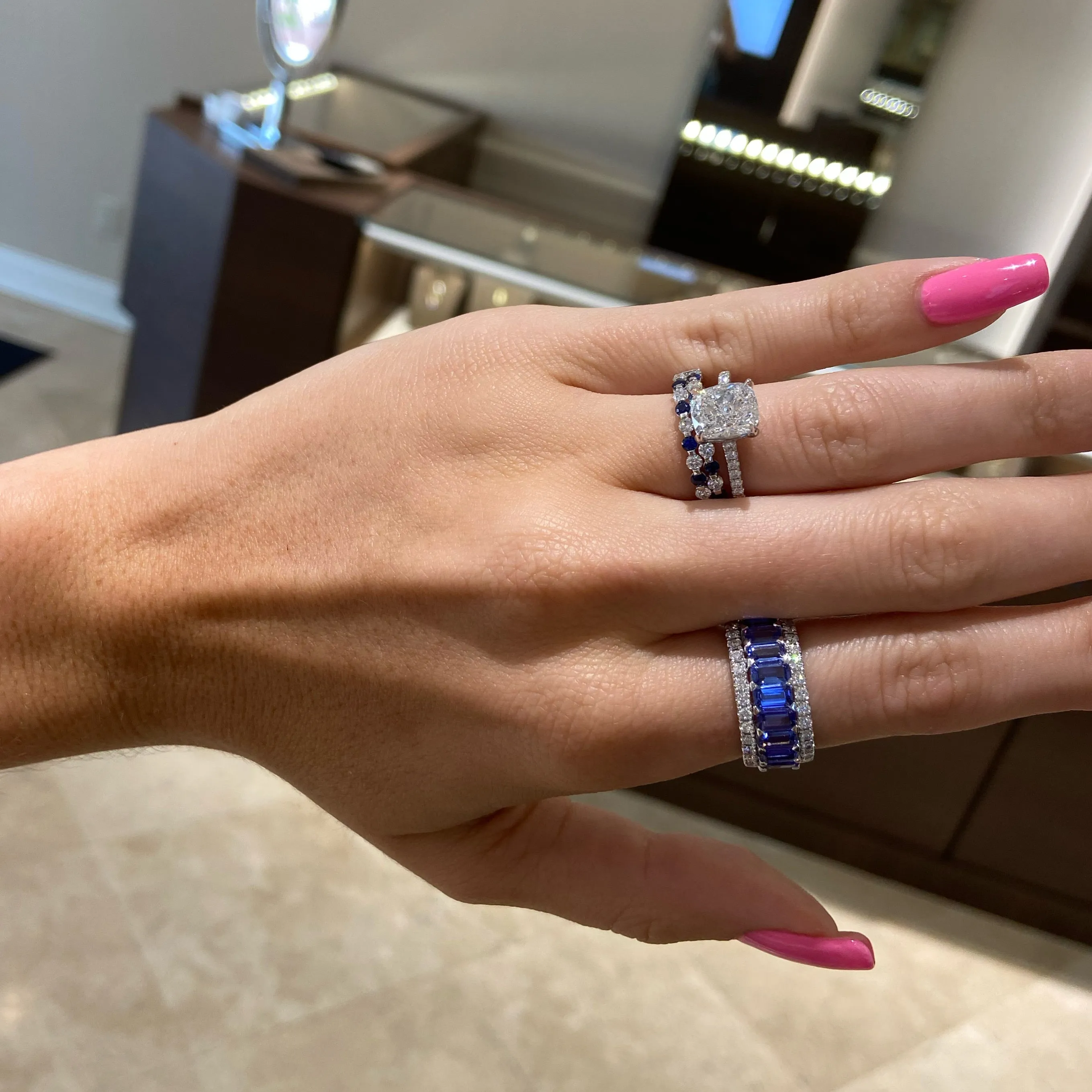 Tanzanite & Diamond Band