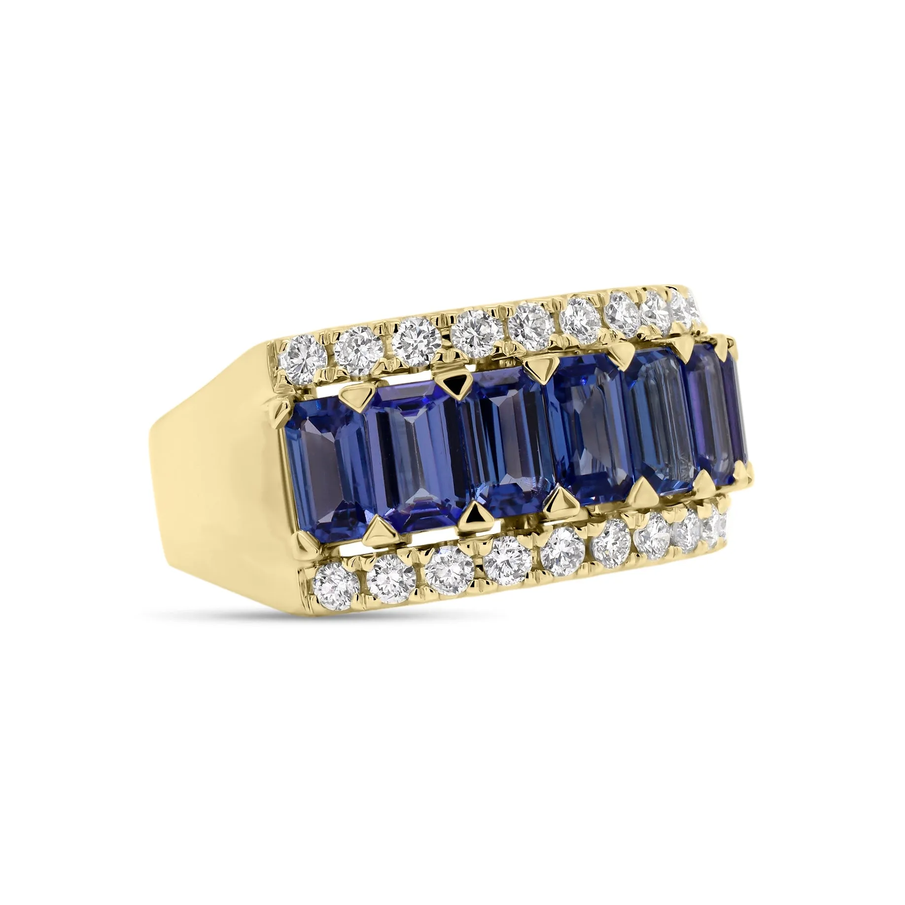 Tanzanite & Diamond Band