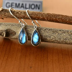 Teardrop Treasure - Labradorite Earrings