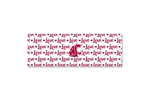 WSU Love Print Wrap Headband